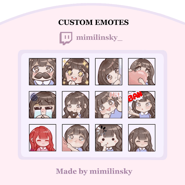 Emotes I did for my channel